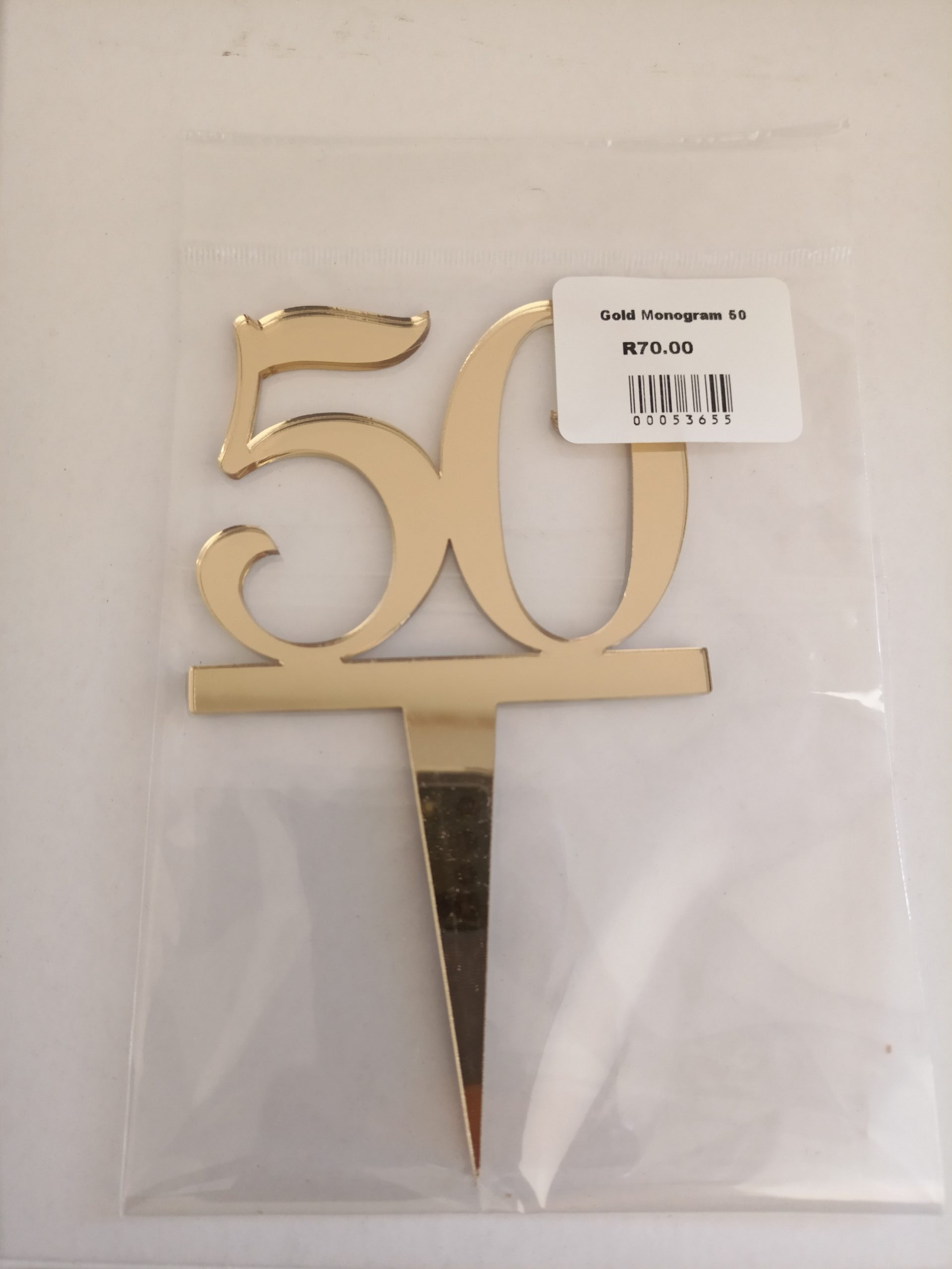 Silver Number 50 Cake Topper | Party Supplies | Fancy Parties