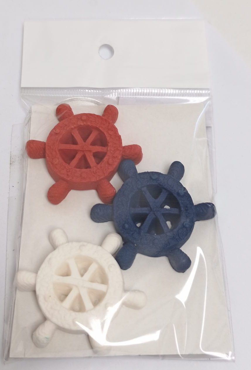 Red,Blue,White Ship Wheel