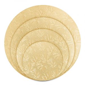 gold cake boards