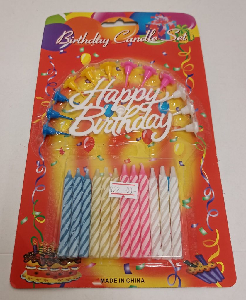 Happy birthday Candle Set 12
